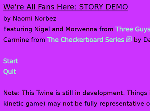 play We'Re All Fans Here Demo