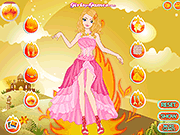 play Fire Princess Dressup