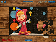 play Masha Hokus Pokus Puzzle