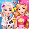 play Elsa And Rapunzel Princess Rivalry