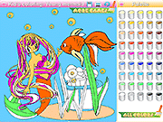 Kid'S Coloring: Young Mermaid