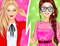 play Barbie, Rapunzel And Cinderella College Divas
