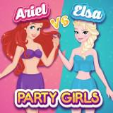 Ariel Vs Elsa Party Girls