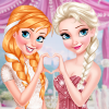 play Anna And Elsa Glittery Bridesmaids!