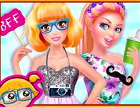 play Cutezee And Super Barbie Bff Night