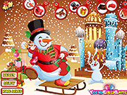 play The Funny Snowman Dress Up