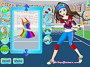 play Active Tennis Player Dress Up