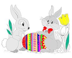 play Easter Bunny Coloring