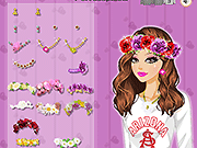 play Flower Headband Dressup