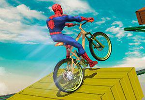 play Superhero Bmx Space Rider