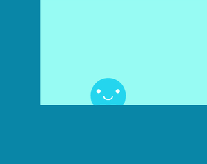 play Cyan Slime Slides Up In Size [Broken]