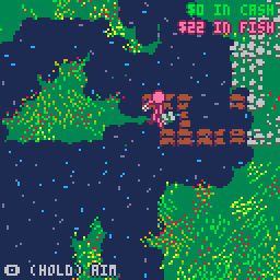 play Tiny Fisher (Pico-8 Example Code)