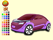 Cute Pink Car Coloring