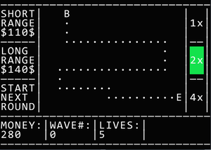 play Text Tower Defense