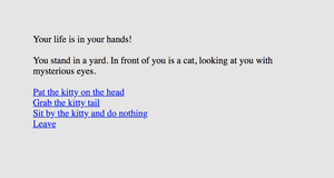 play Cat Petting Text Game