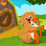 play Cute Dog And Cat Embracing Escape