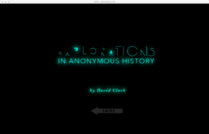 play Explorations In Anonymous History