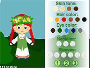 play Lithuanian Folk Costume Dress Up