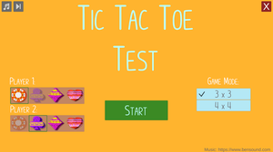 play Tic Tac Toe Test
