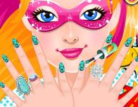 play Super Barbie'S Manicure