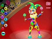 play A Rainbow Clown Dressup