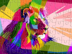 play Colorful Lion Jigsaw Puzzle