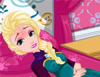 play Elsa Stomach Virus