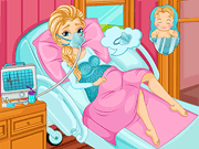 play Frozen Elsa Gives Birth