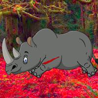 play Big Rhinoceros Forest Escape