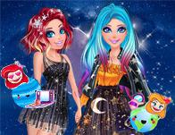 play Barbie And Ariel Galaxy Fashionistas