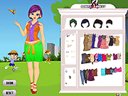 play Girl In Park Dressup