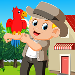 play Stylish Boy With Parrot Rescue