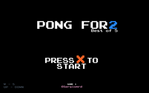 play Pong For 2 (Pong Clone)