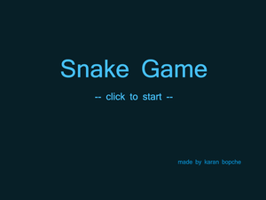 play Snake Game