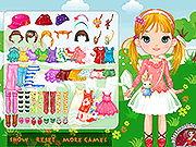 play Cute Doll On Lawn Dress Up