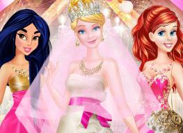 Cinderella'S Pink & Gold Wedding