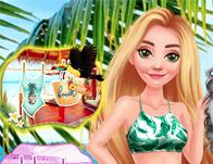 play Rapunzel And Moana Summer Vacation