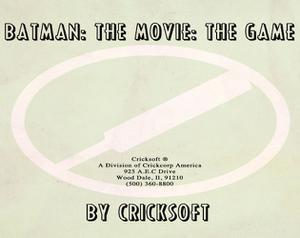 play Batman: The Movie: The Game
