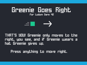 play Greenie Goes Right