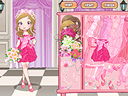play Pink Bride Dress Up