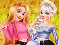 play Elsa And Rapunzel Back To School