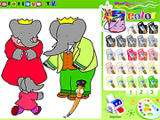 play Paint Babar And Family