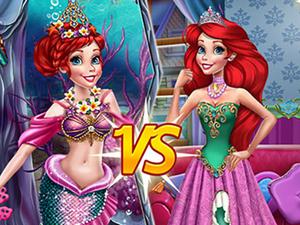 play Ariel Princess Vs Mermaid