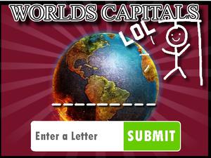 play Hangman Capitals Cities