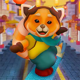 play Red Panda Surfer