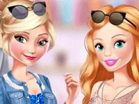 play Elsa And Barbie Date Fashion