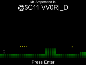 play Mr. Ampersand'S Adventures In Ascii World