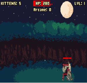 play Arcaninjadroid: Kitty Catastrophe