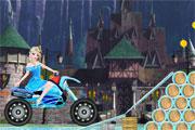 Elsa Rides To Castle