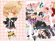 play Love The Nekos Chibi Dress Up